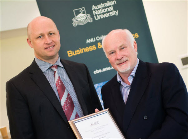 Rod Weir with Prof Peter Drysdale